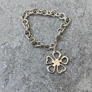 Tiffany and Company retired flower charm bracelet 9.25